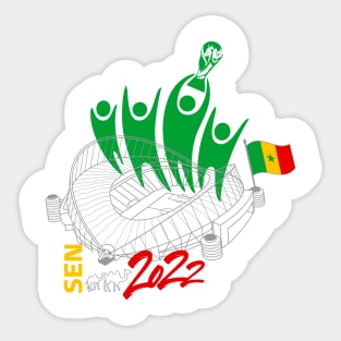 Senegal World Cup Soccer 2022 Sticker